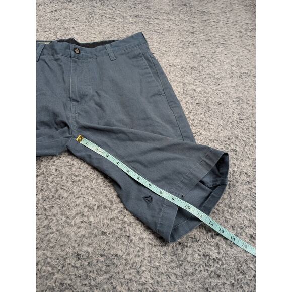 Volcom Shorts Men 28 Blue Normcore Lounge Casual Skate Surf Outdoor Hike Chino - Picture 6 of 8
